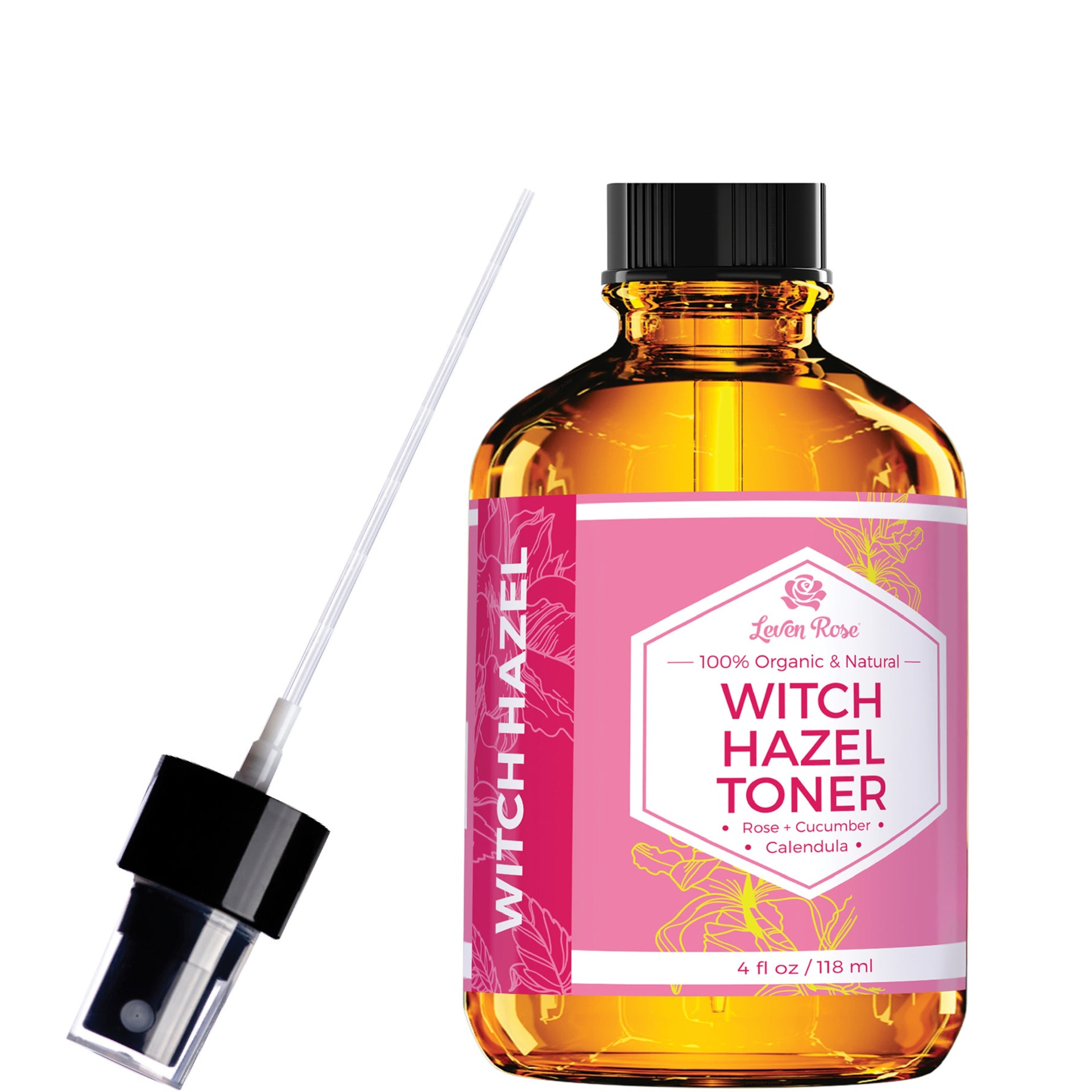 Witch Hazel Rose Water Toner - 4 oz