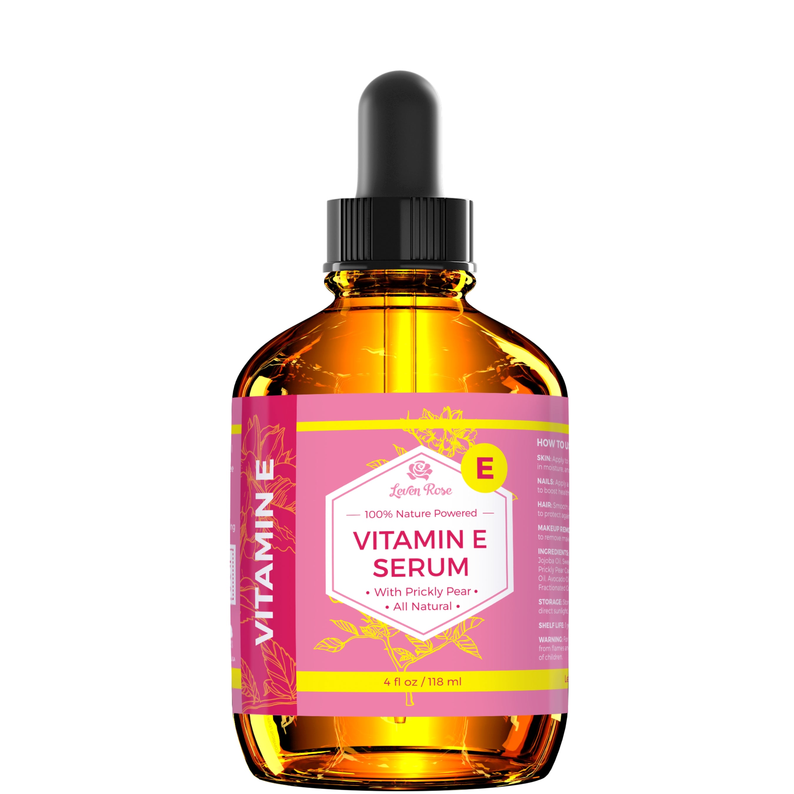 Organic Vitamin E Serum by Leven Rose - 4 oz Organic Vitamin E Serum by Leven Rose - 4 oz