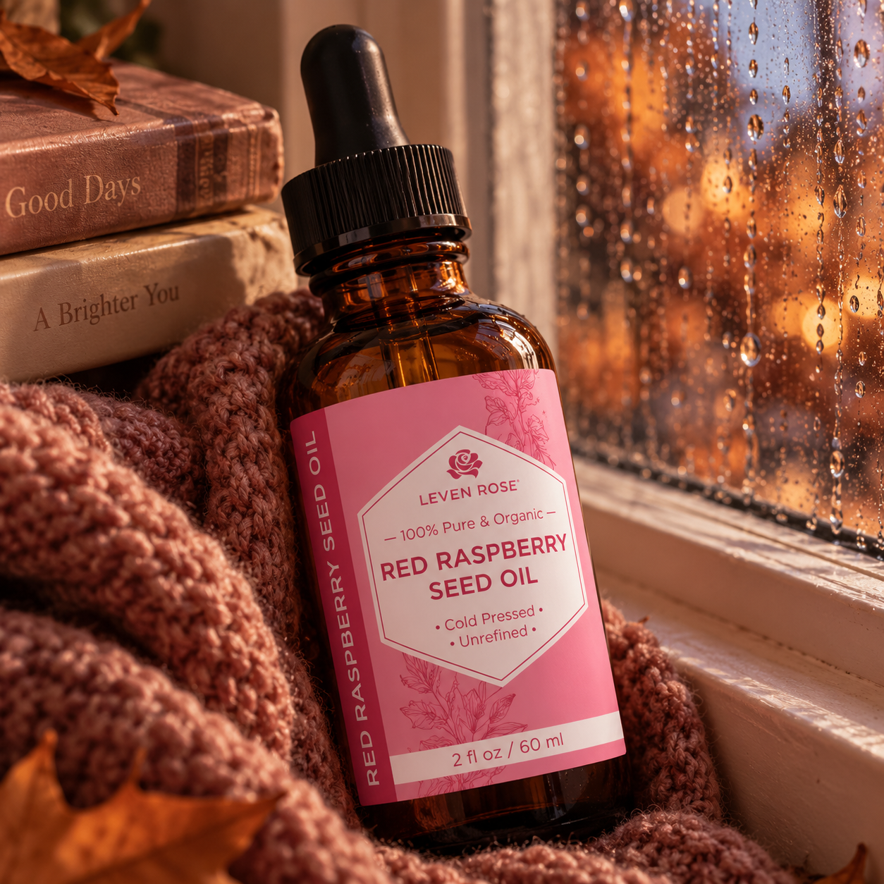 ORGANIC + PURE Red Raspberry Seed Oil | Leven Rose