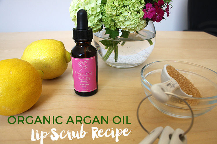 DIY Organic Argan Oil Lip Scrub Recipe