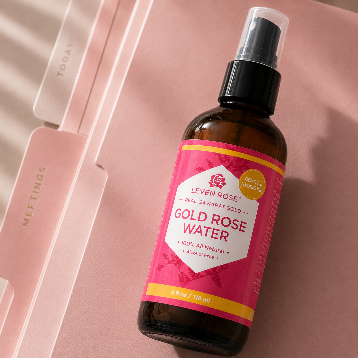 24K Gold Rose Water Toner - 4 oz