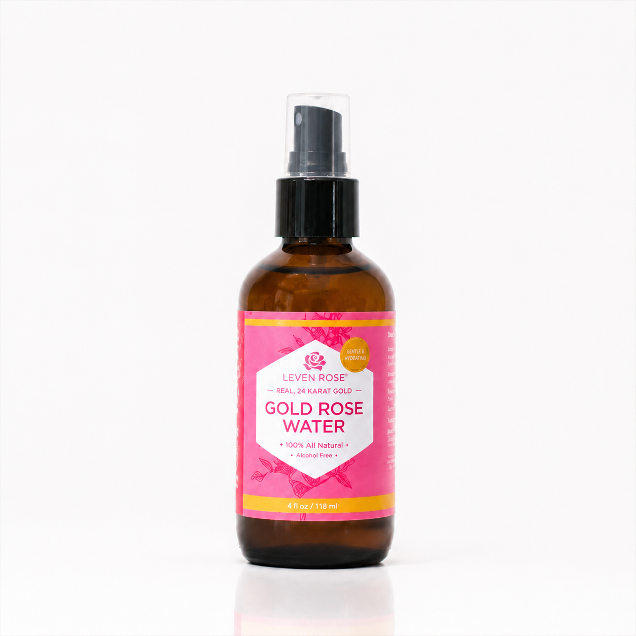 24K Gold Rose Water Toner - 4 oz