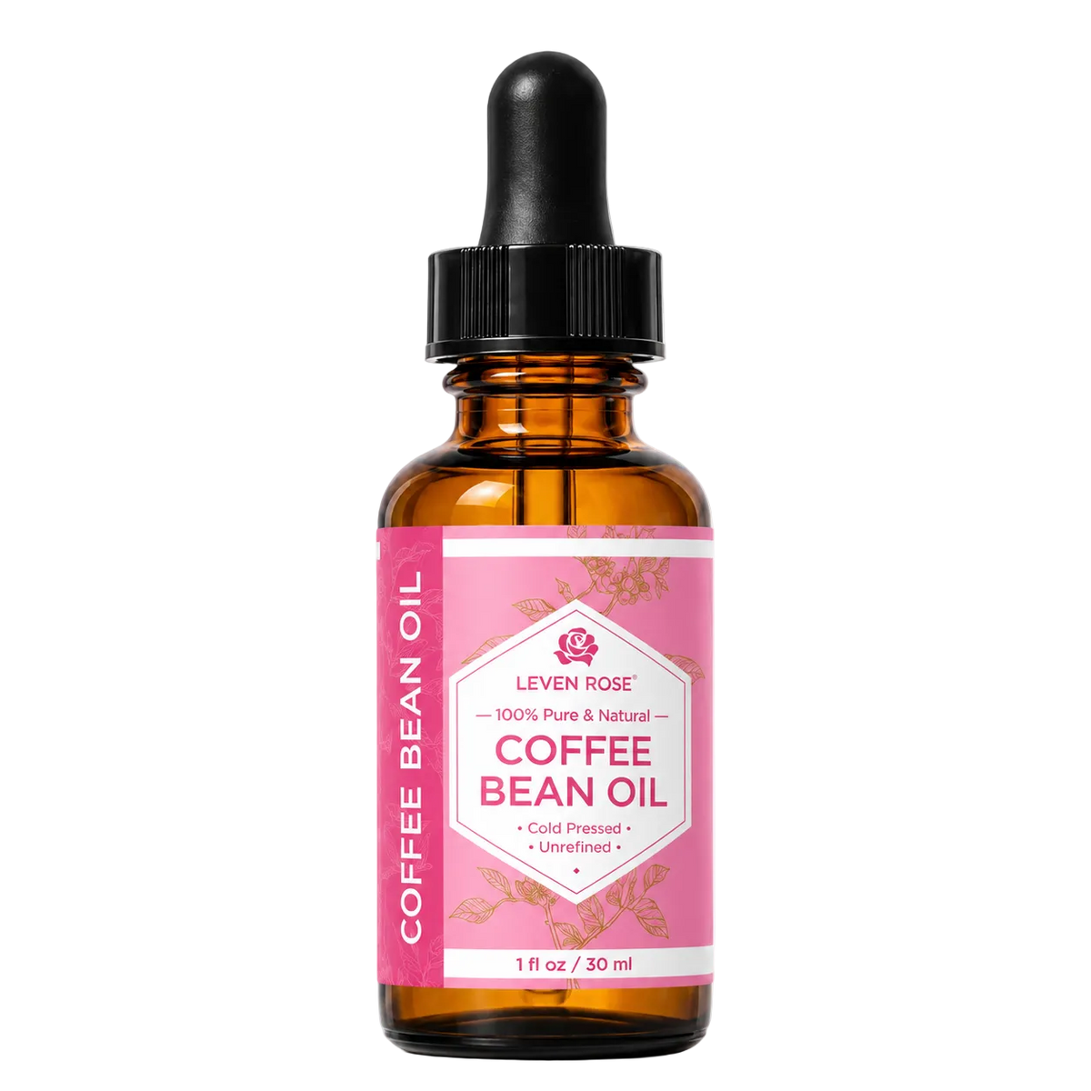 image on white background of coffee bean oil