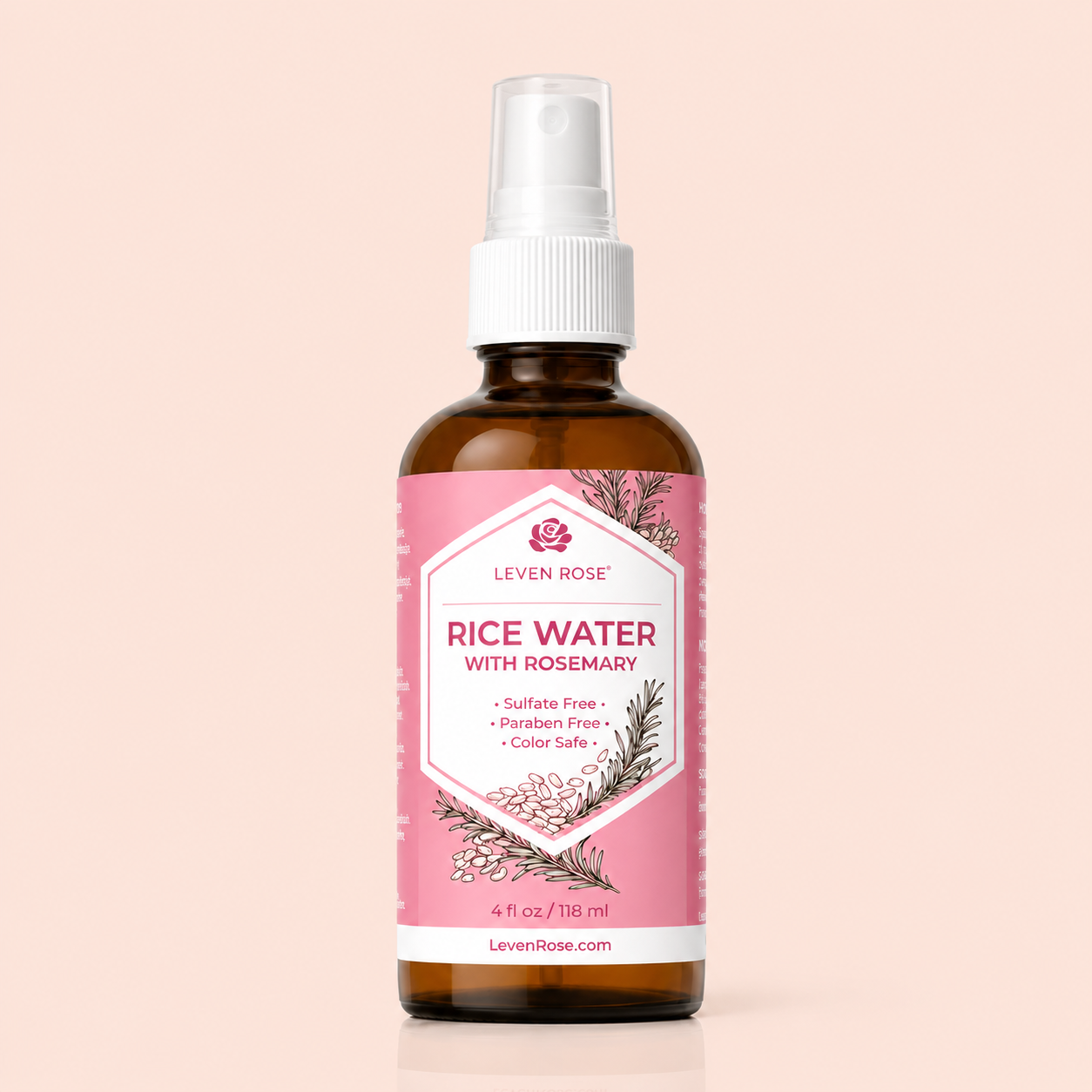Leven Rose Rice Water with Rosemary