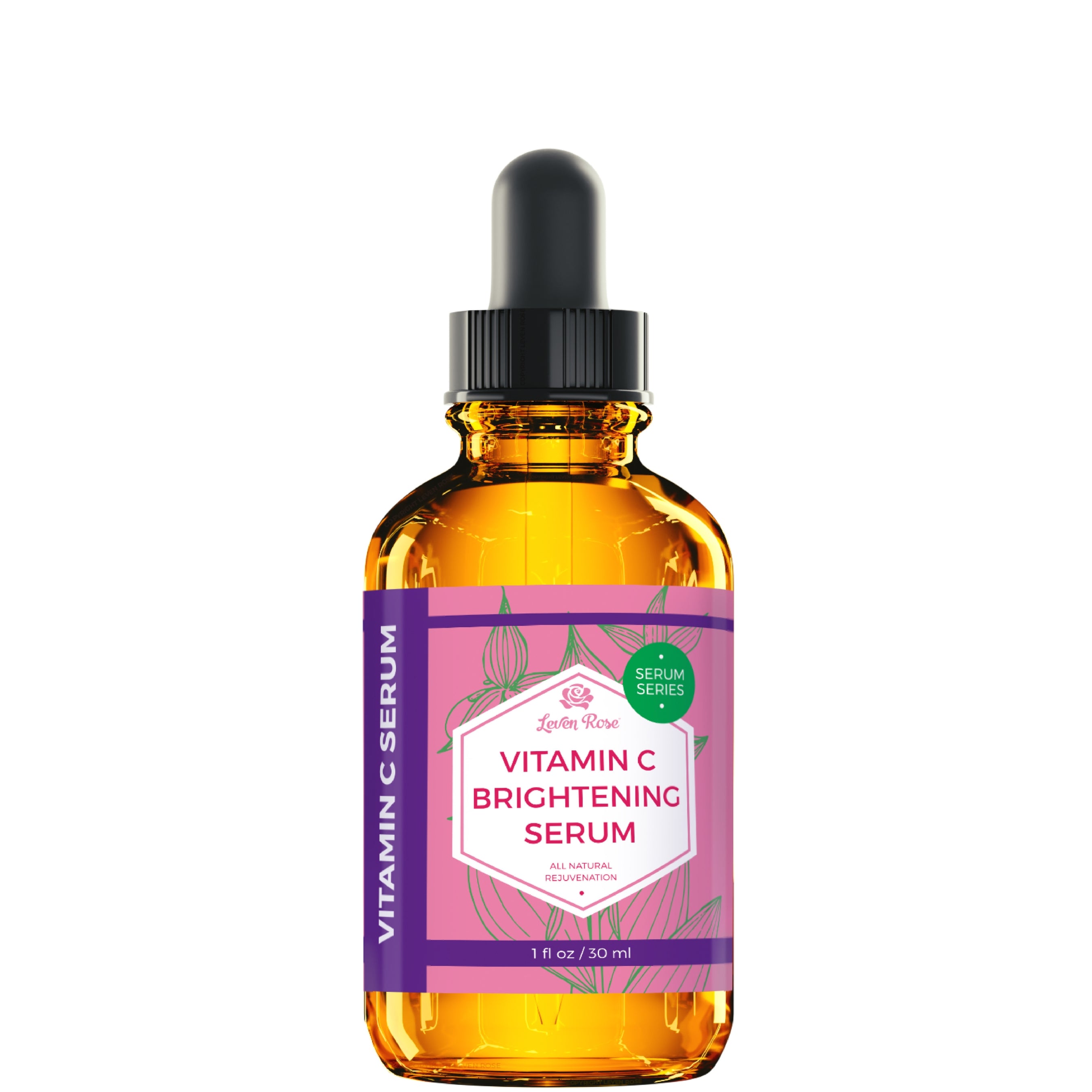 Leven Rose Organic Vitamin C Brightening Serum for Face - 1 oz