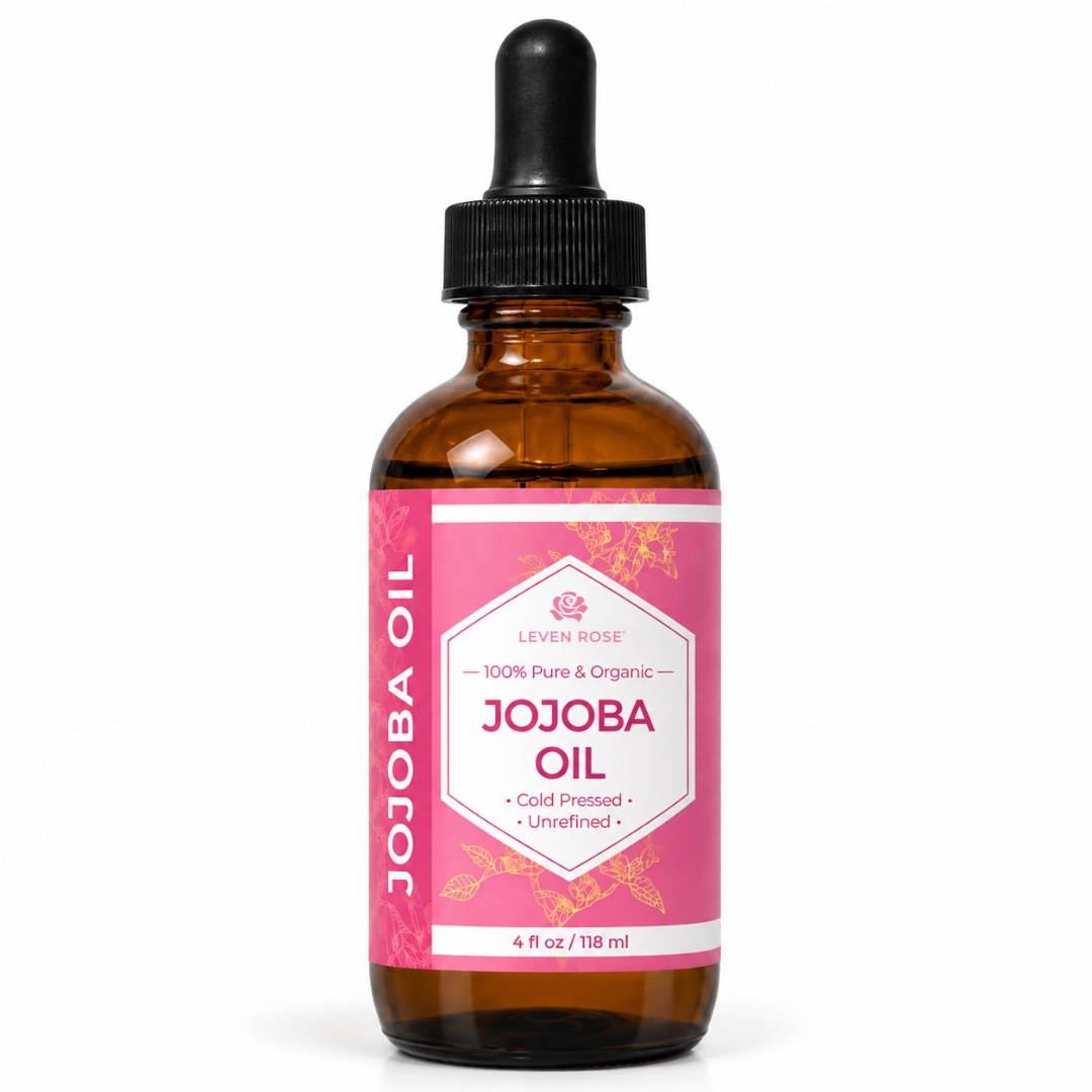 image of jojoba bottle with pink label